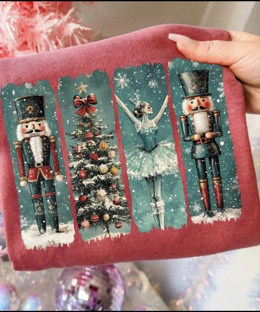 Nutcracker embroidered sweatshirt by Bow BAR Boutique & Embroidery